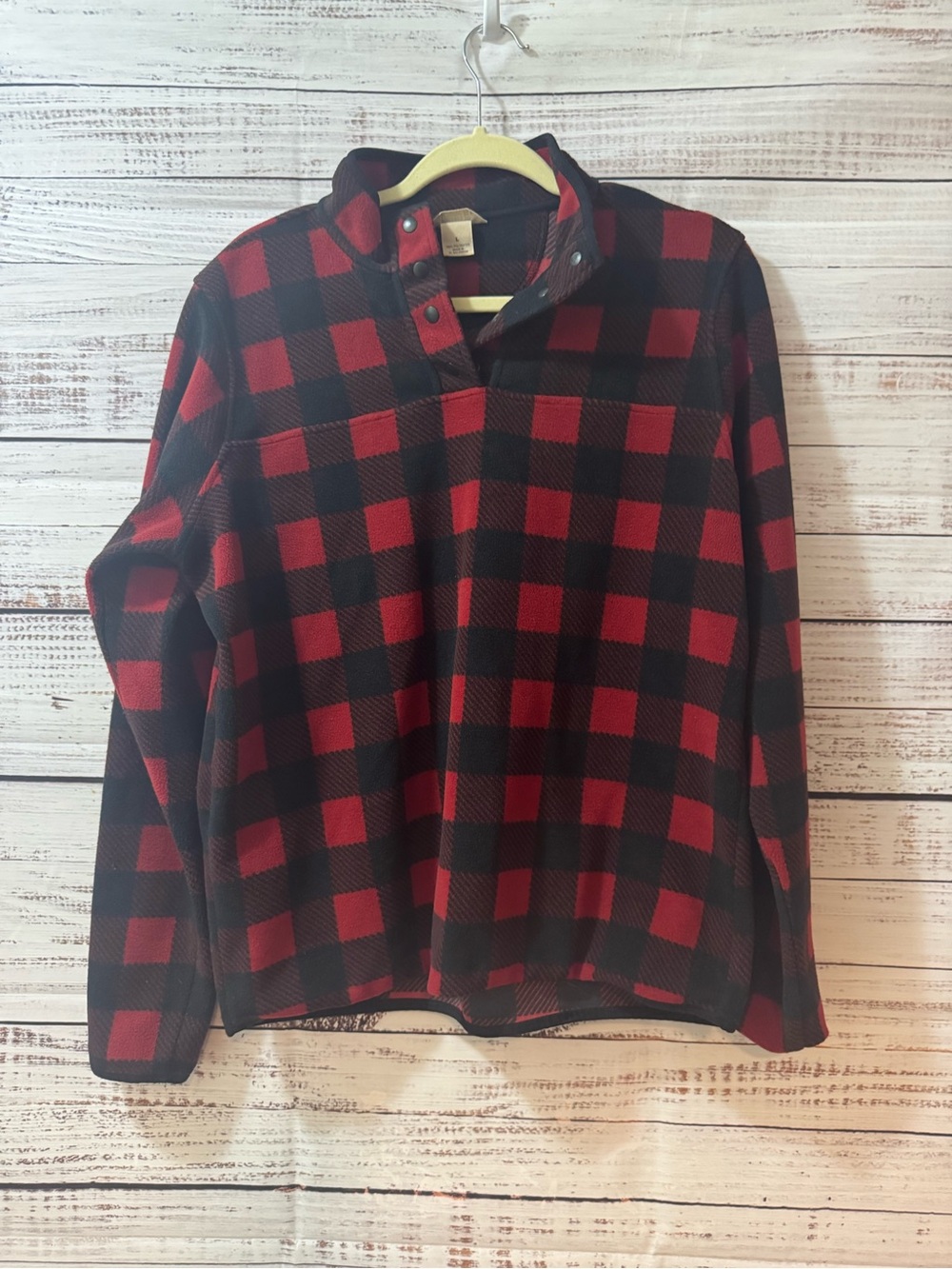 Cozy Red & Black Buffalo Plaid Pullover Hoodie